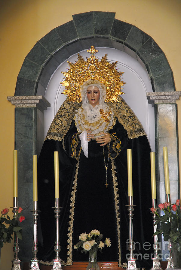 Our Lady of Sorrows in Spain Photograph by Brenda Kean