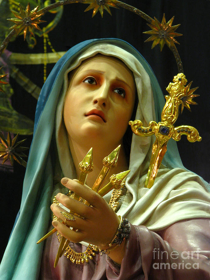 Our Lady Of Sorrow Photograph - Our Lady of Sorrows by Richard Faenza