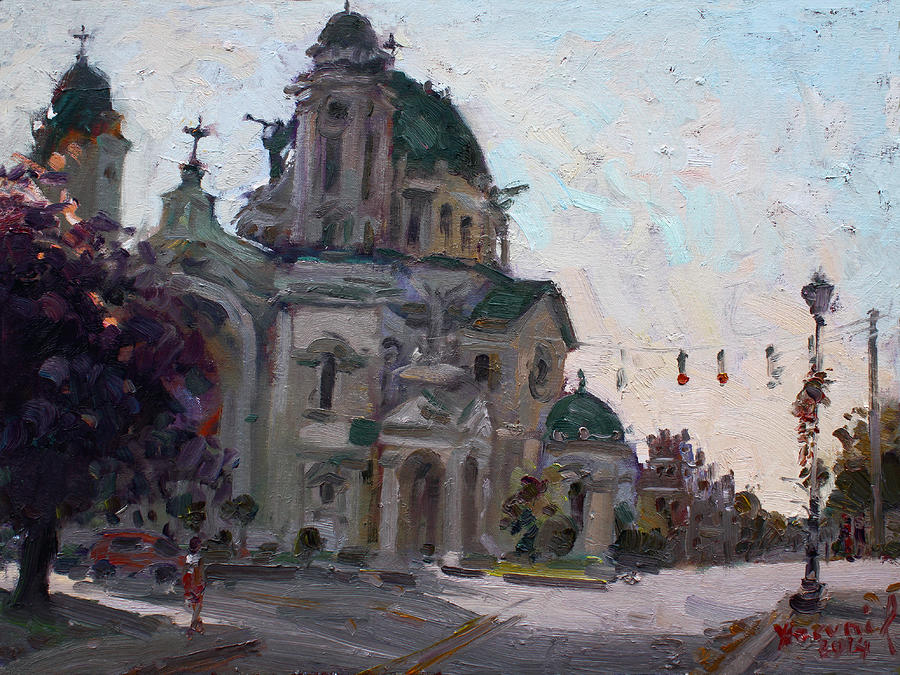 Buffalo Painting - Our Lady of Victory Basilica by Ylli Haruni