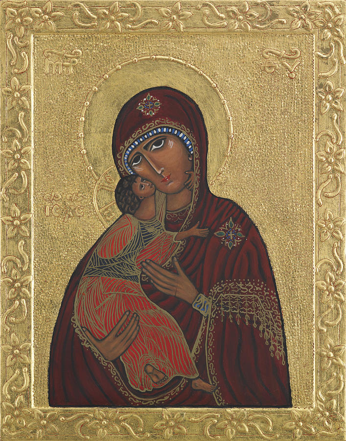 Jesus Christ Painting - Our Lady Vladimir  by Ilse Wefers