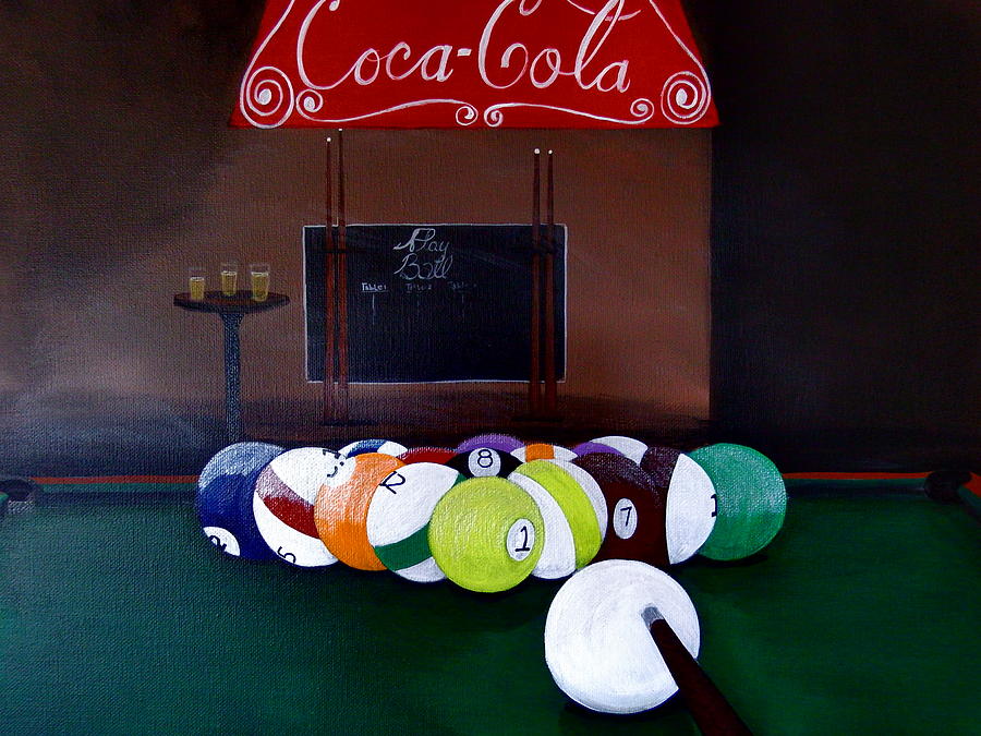 Billiards Painting - Our Night Out by Gerard Provost