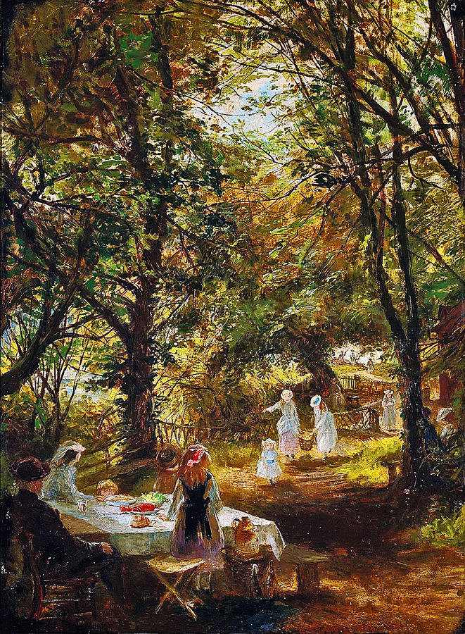 Paul Cezanne Painting - Our Picnic by Celestial Images
