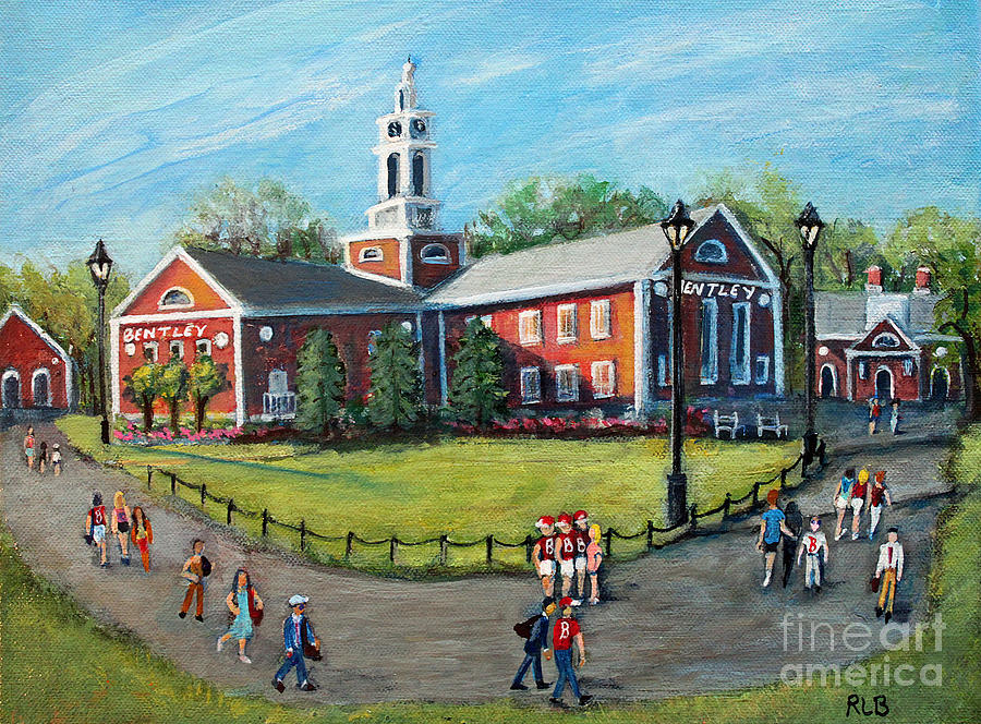 Our Time at Bentley University Painting by Rita Brown