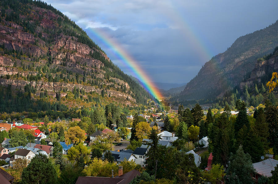 Ouray Rainbow Photograph by Steve Stuller