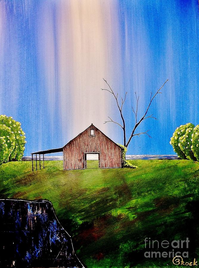 Impressionism Painting - Out at the farm by Kyle  Brock