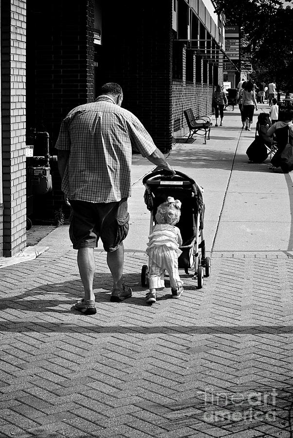 Dad and Daughter Out for a Stroll Photograph by Frank J Casella