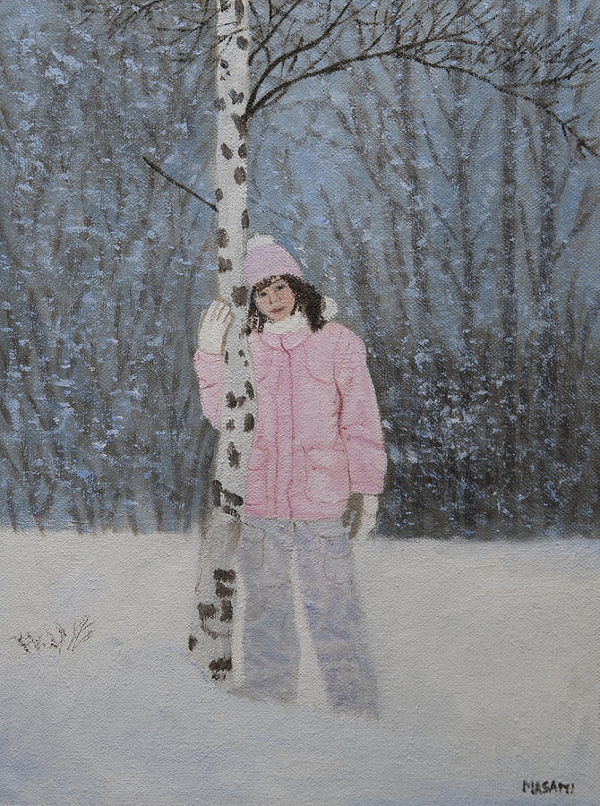Out In The Snow Painting by Masami Iida