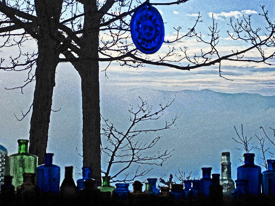 Out My Morning Window Painted Photograph by Lara Ellis