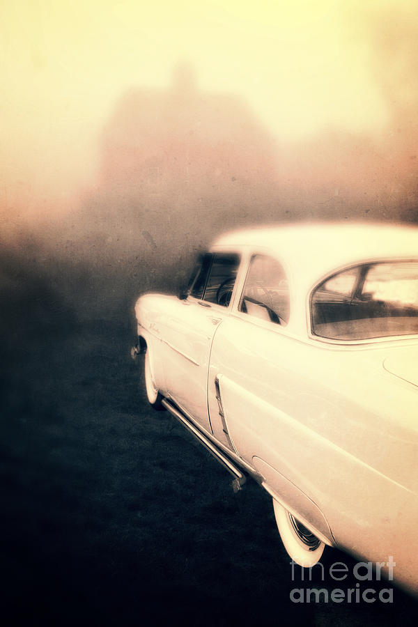 Vintage Photograph - Out of Gas by Edward Fielding