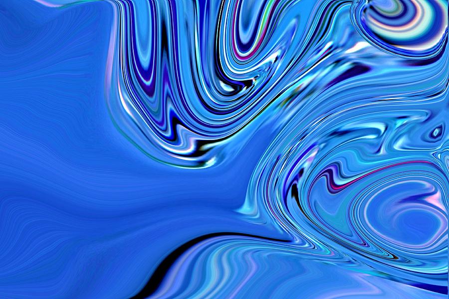 Abstract Photograph - Out of the Blue by Nick David