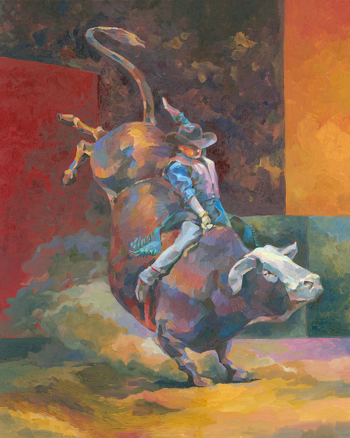 Out of the Chute Painting by M Zoeller - Fine Art America