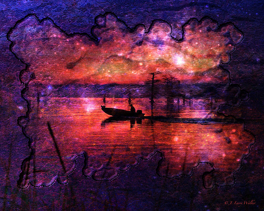 Out Of This World Fishing Hole Digital Art by J Larry Walker
