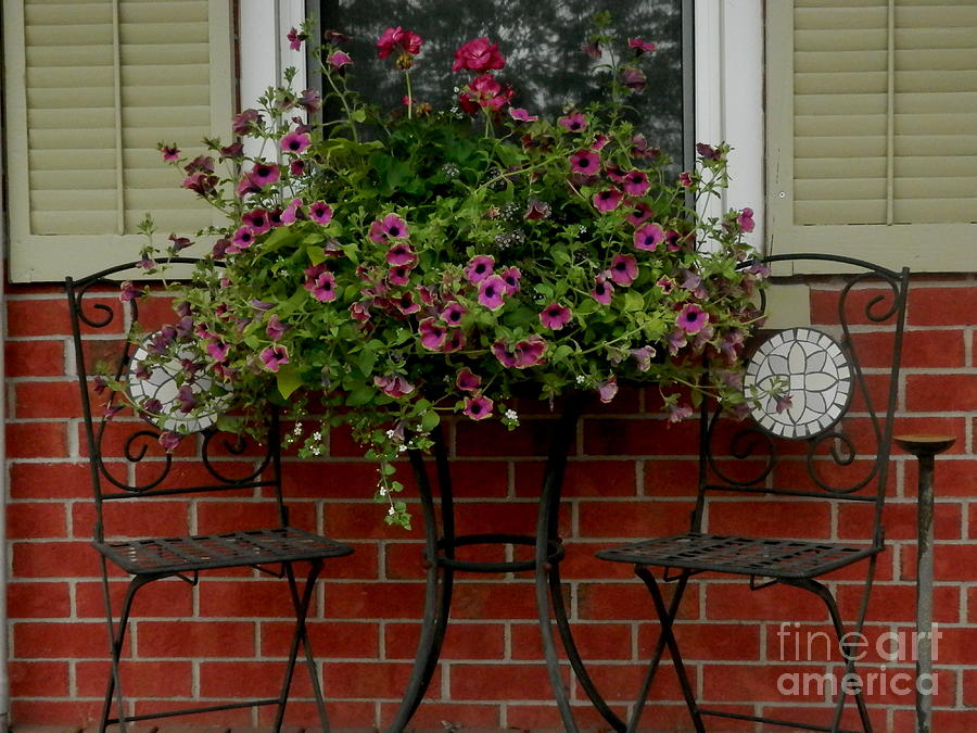 Summer Photograph - Out on the Porch by Margaret McDermott