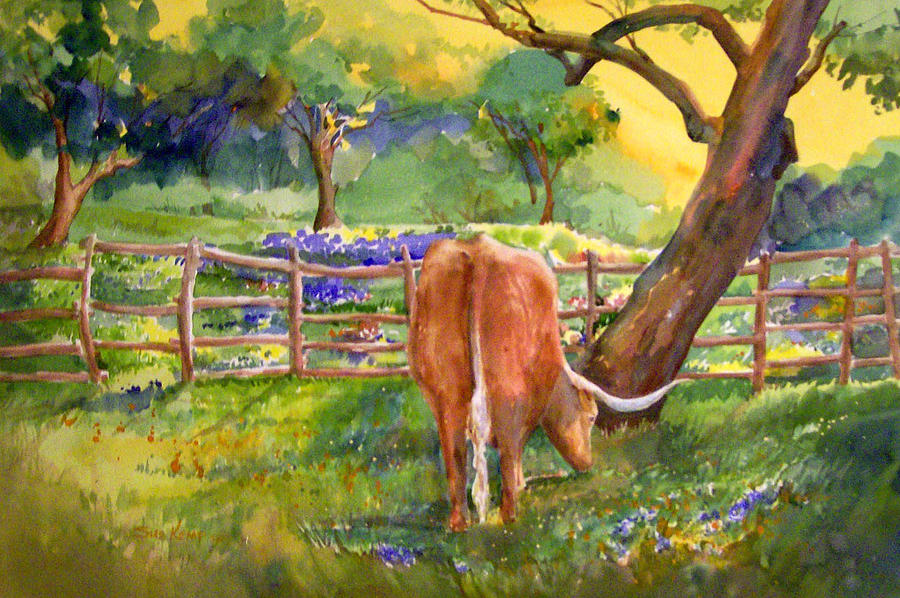 Out to Pasture Painting by Sue Kemp