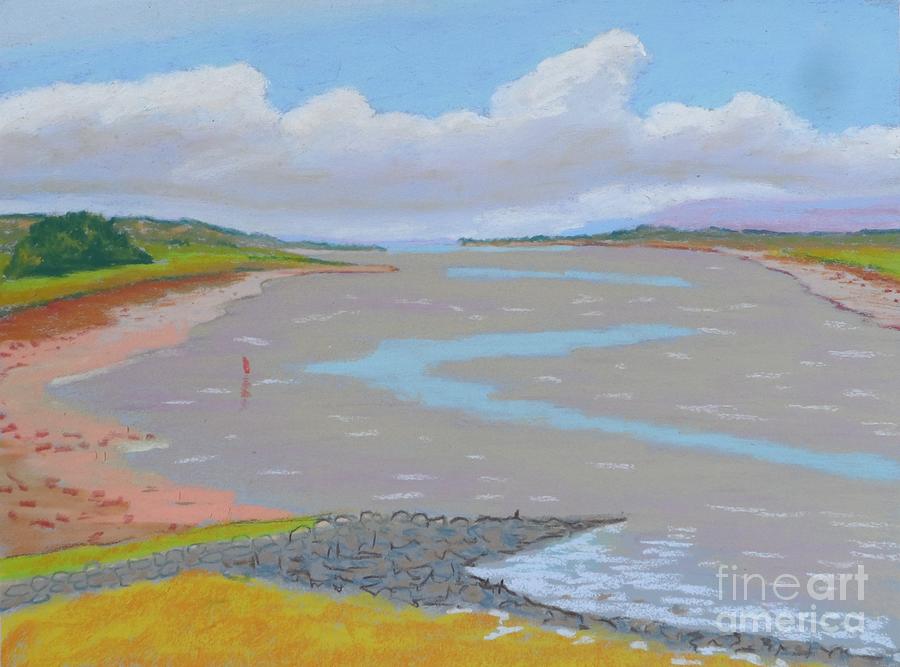 Out to Sea at Annapolis Royal Pastel by Rae  Smith