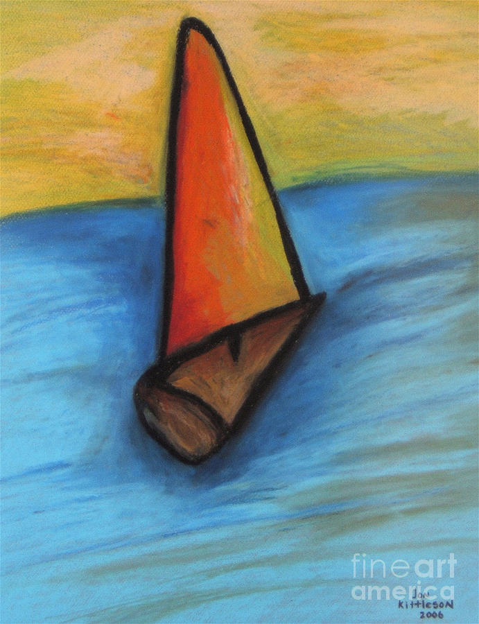 Out to Sea Pastel by Jon Kittleson