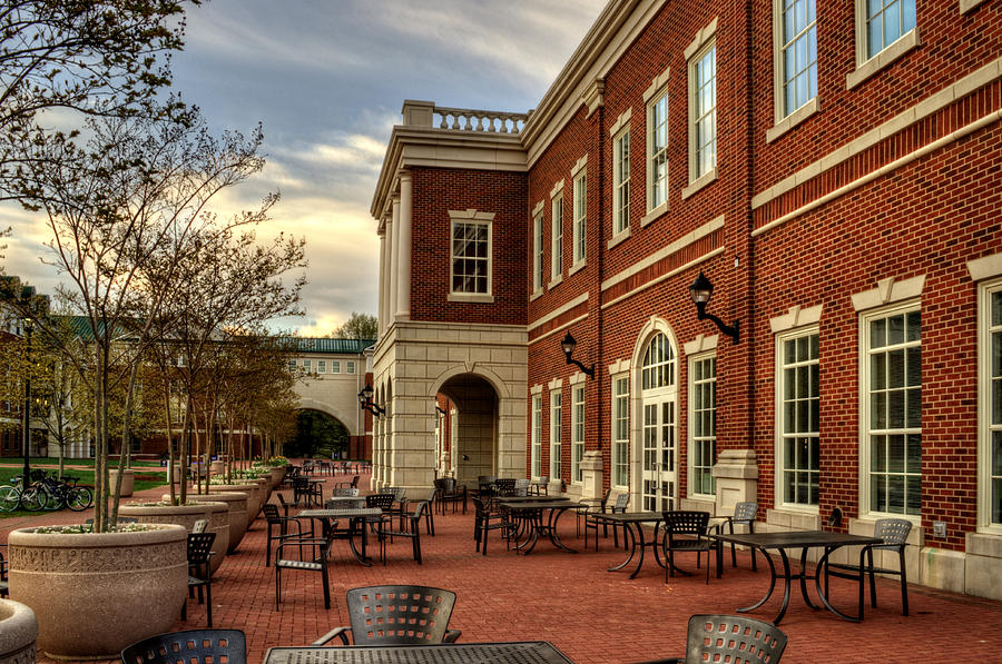 Western Carolina University Photograph - Outdoor Dining at the Courtyard Dining Hall of WCU by Greg and Chrystal Mimbs