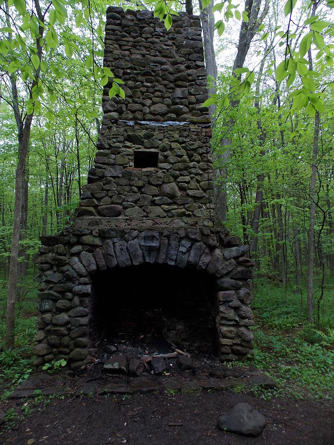 Outdoor Fireplace in the Middle of the Forest Photograph by Catherine ...