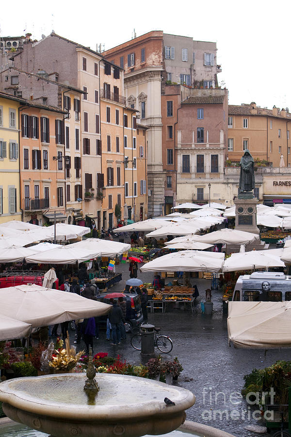 Outdoor Market, Rome Photograph by Tim Holt
