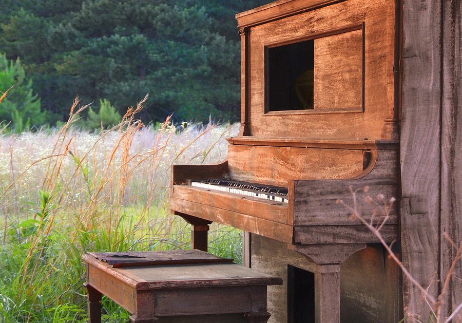Outdoor Upright Piano Photograph by Mike McGlothlen
