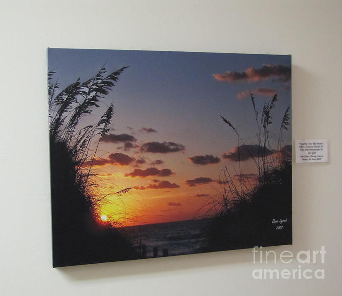 Gallery Wrapped Canvas 16x20 OBX Sunrise Hatteras Rodanthe  Photograph by Dave Lynch