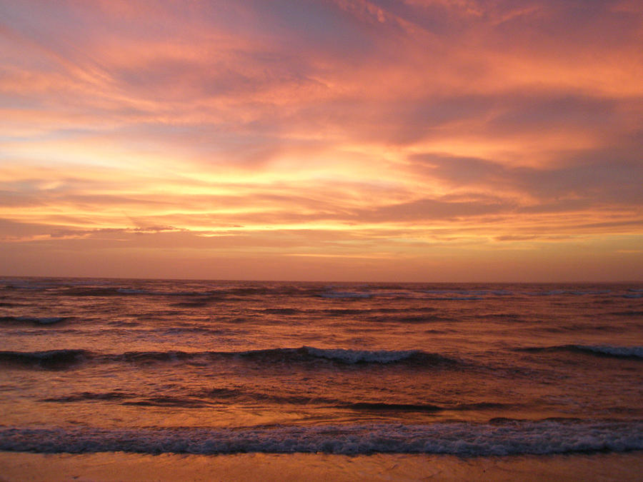 Sunset Photograph - Outer Banks Sunset - Buxton - Hatteras Island by Carol Senske