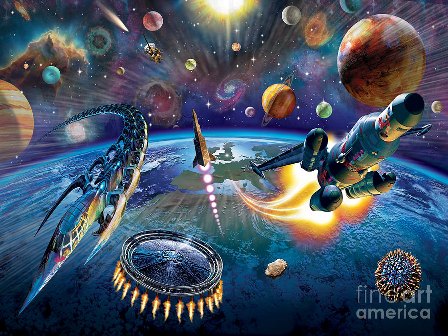 Outer Space Digital Art by MGL Meiklejohn Graphics Licensing