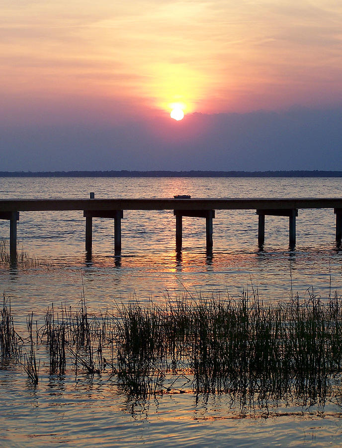 Sunset Photograph - Outerbanks NC Sunset by Sandi OReilly