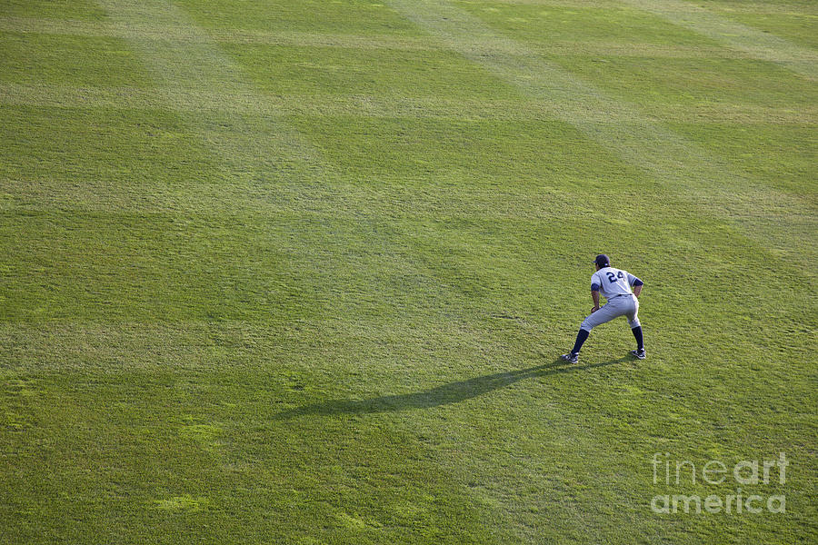Outfielder Photograph by Jim West