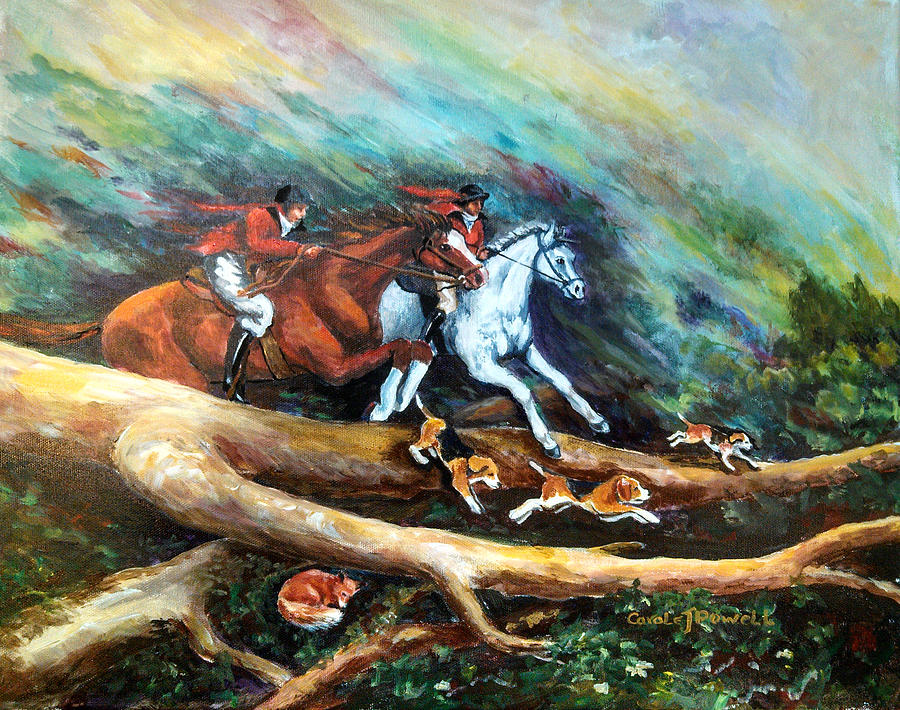 Outfoxed Again Painting by Carole Powell
