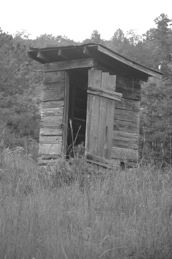 Black And White Photograph - Outhouse 2 by Brad Kennedy