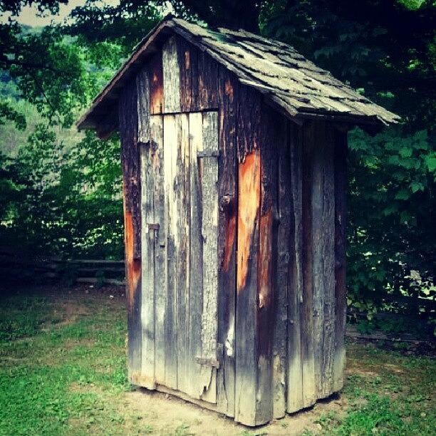 Building Photograph - #outhouse #bathroom #old #beavercreek by Tracy Hager