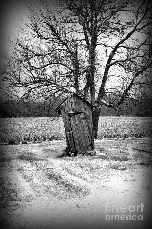 Outhouse in the Snow Photograph by Paul Ward