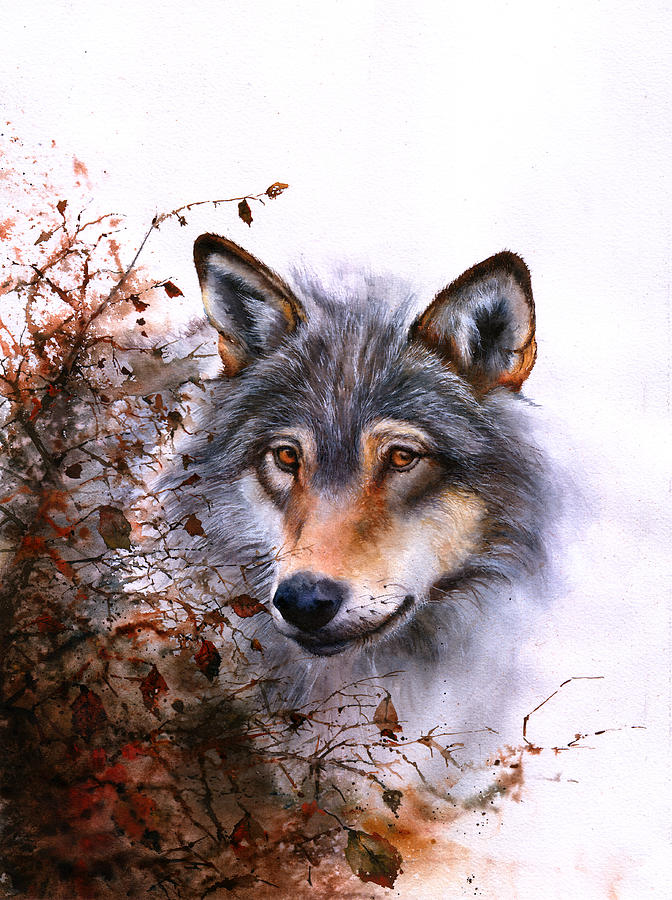 Wolf Painting - Outlawed by Peter Williams