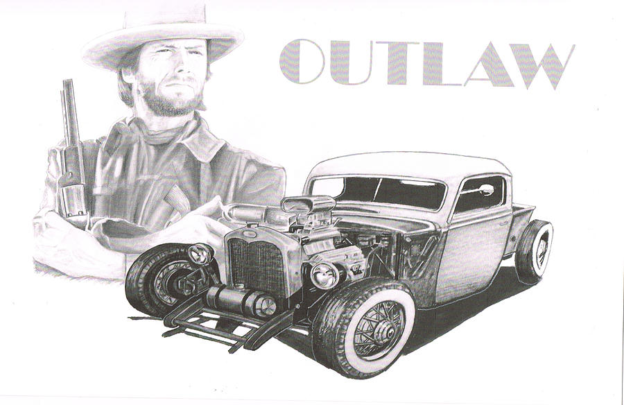 Outlaws Drawing by Keith Spence Fine Art America
