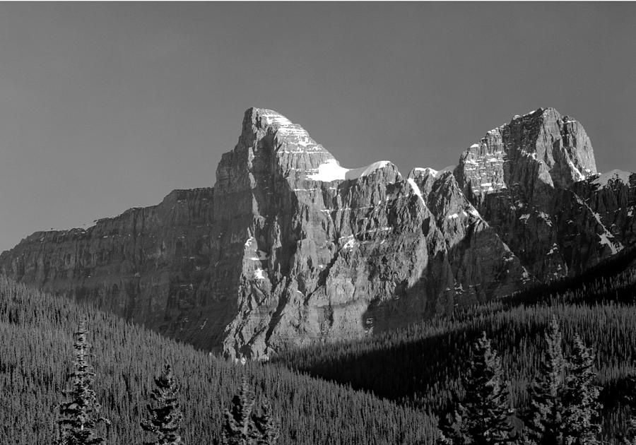 1M3621-BW-Outlier of  Mt. Murchison  Photograph by Ed  Cooper Photography