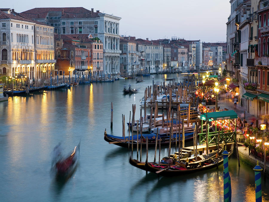 Outlook From Ponte Di Rialto Along Photograph by David C Tomlinson