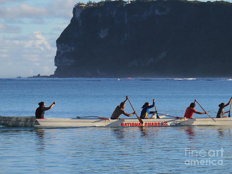 Outrigger Canoe Practice Photograph by Scott Cameron