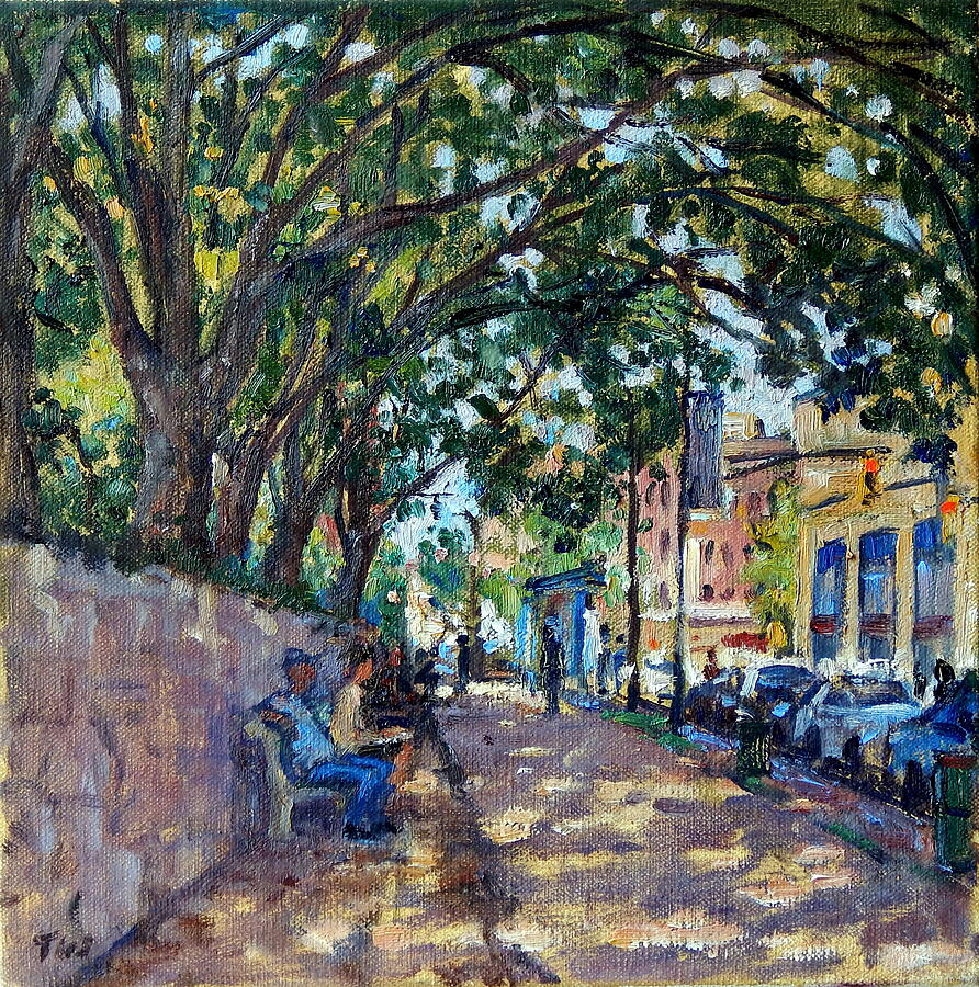 Outside Isham Park Summertime On Broadway by Thor Wickstrom Outside Isham Park Summertime On Broadway by Thor Wickstrom