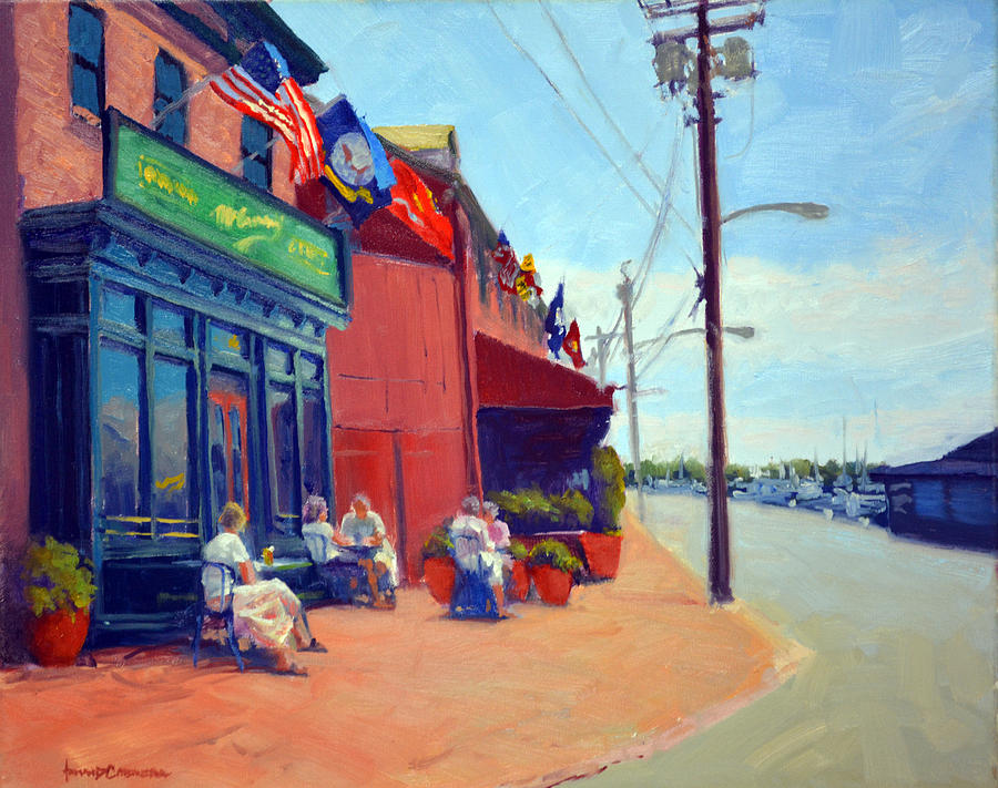 Beer Painting - Outside McGarveys by Armand Cabrera
