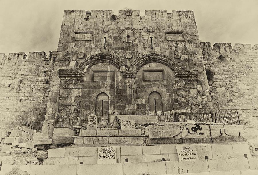 Outside The Eastern Gate Old City Jerusalem Photograph by Mark Fuller