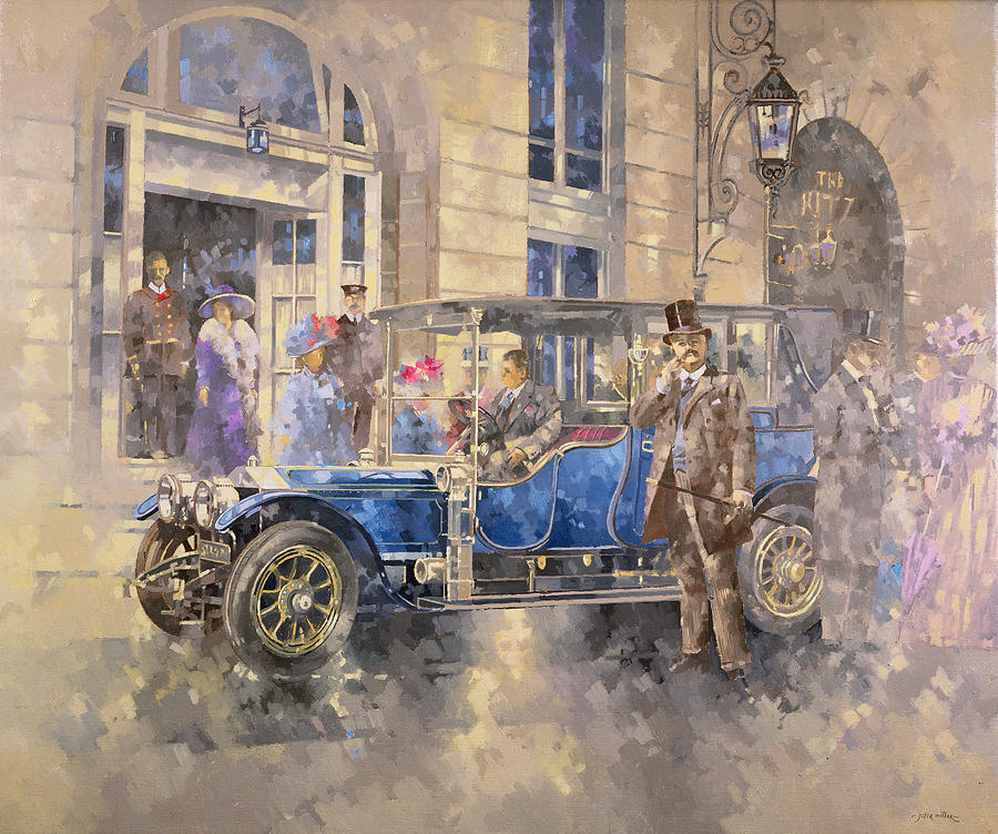 Vintage Painting - Outside The Ritz by Peter Miller