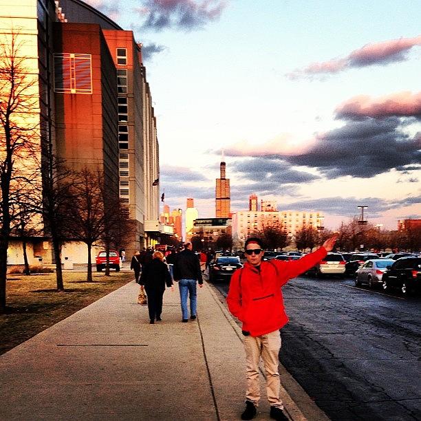 Skyscraper Photograph - Outside The #unitedcenter For The by Michael Becht