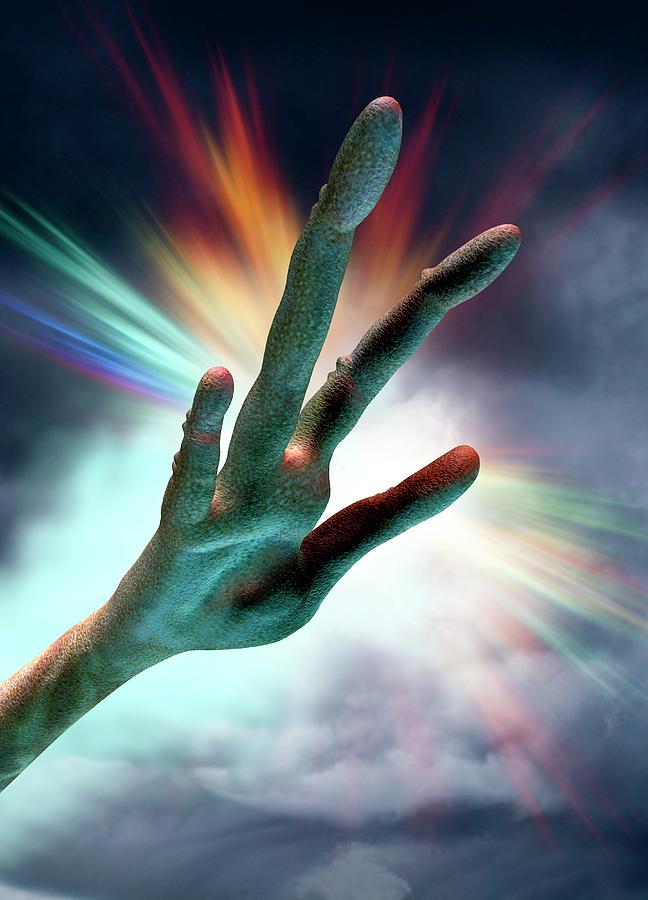 Outstretched Alien Hand Photograph by Victor Habbick Visions/science ...