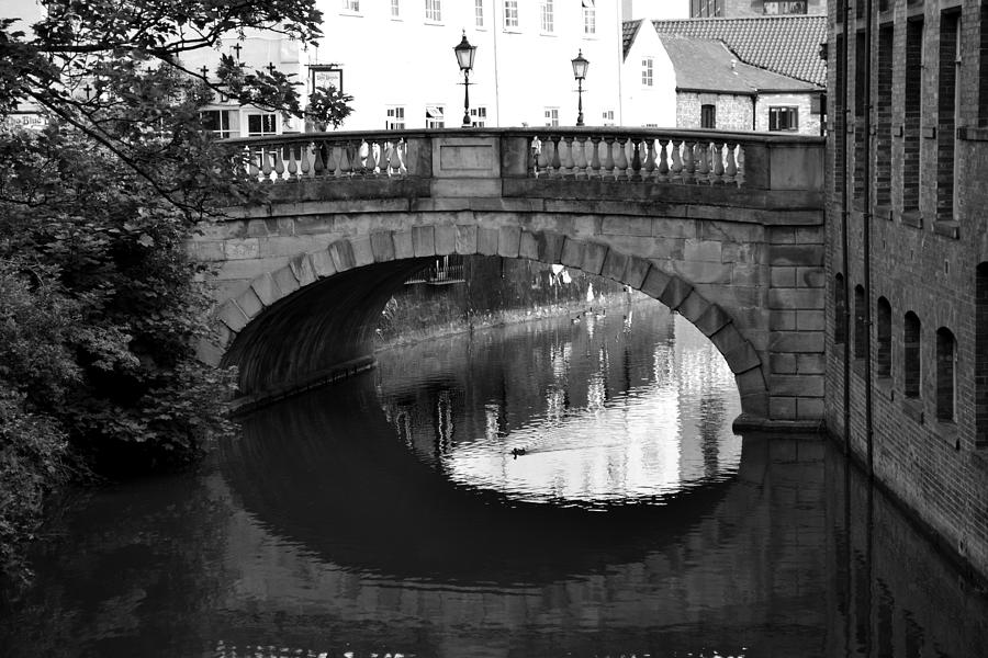 Oval Bridge over the River Foss York Photograph by Scott Lyons
