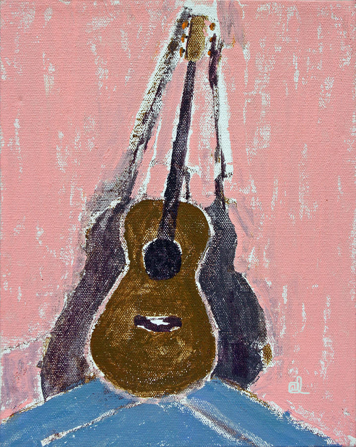 Ovation Legend Ltd Guitar Painting by Anita Dale Livaditis