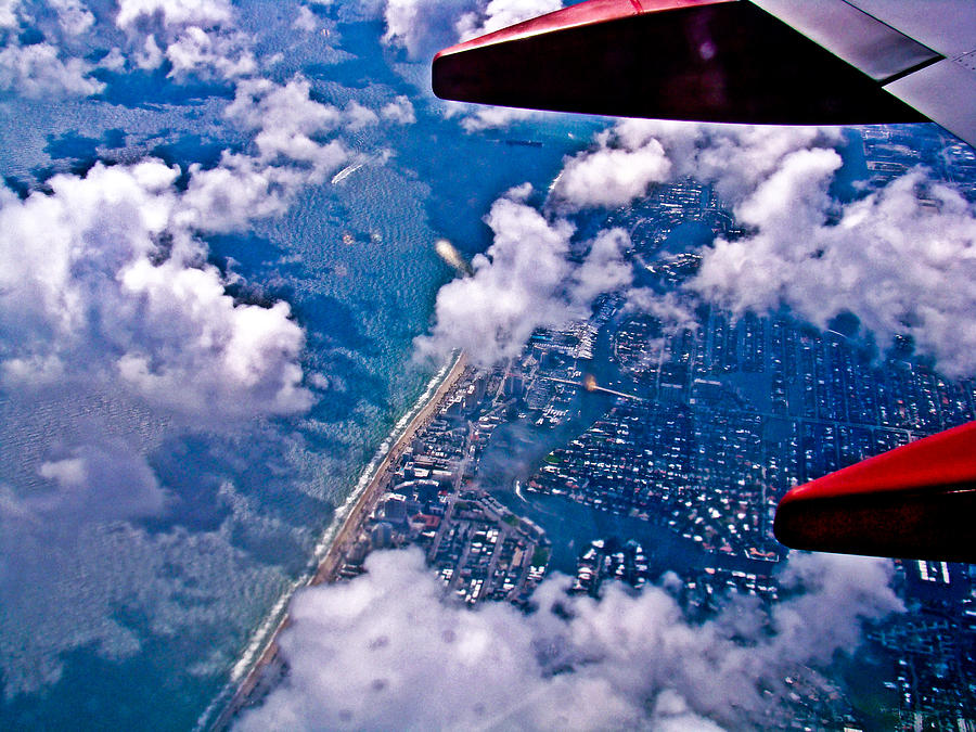 Over Daytona Beach Photograph by Dennis Dugan