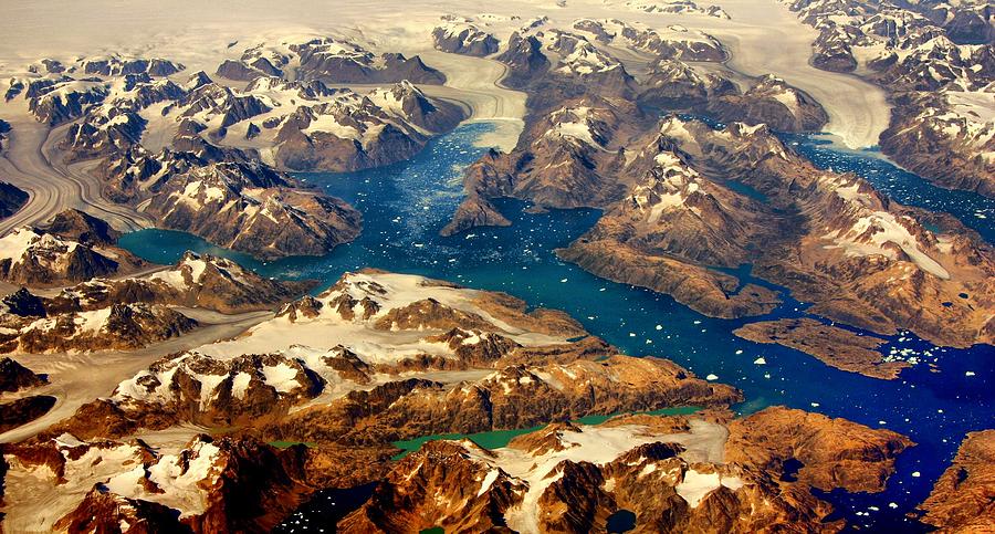 Over Greenland Photograph by Perry Frantzman
