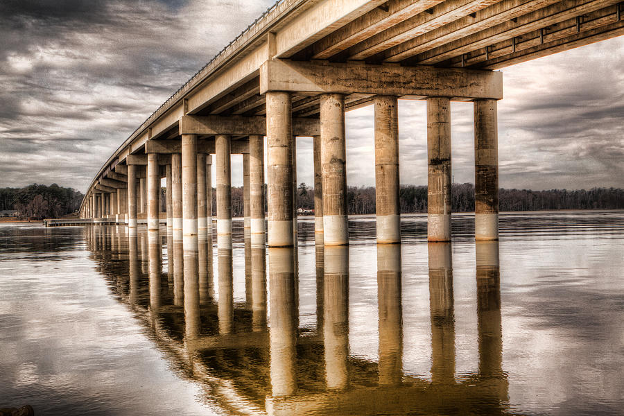 Bridge Photograph - Over The Chickahominy by Tim Wilson