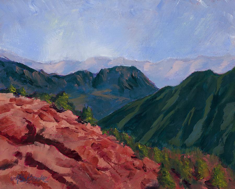 Over the Ridge Painting by Mary Benke